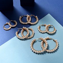 304 Stainless Steel Hoop Earrings Sets&nbsp;EJEW-JE04202