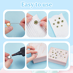 200Pcs 2 Colors Iron Rhinestones Cabochons&nbsp;FIND-AR0006-24