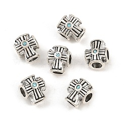 Alloy Rhinestones European Beads&nbsp;PALLOY-Q313-10A