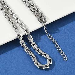 304 Stainless Steel Link Chain Necklaces for Women Men&nbsp;NJEW-Z093-02P