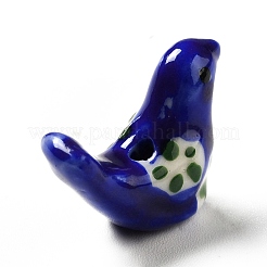 Handmade Printed Porcelain Beads&nbsp;PORC-F005-04D