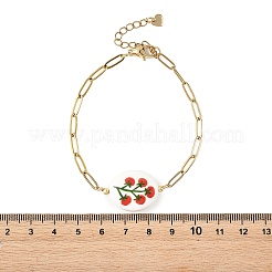 304 Stainless Steel Paperclip Chains Bracelets for Women&nbsp;BJEW-JB14191