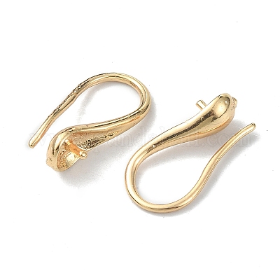 Brass Earring Hooks&nbsp;KK-B072-06G-1