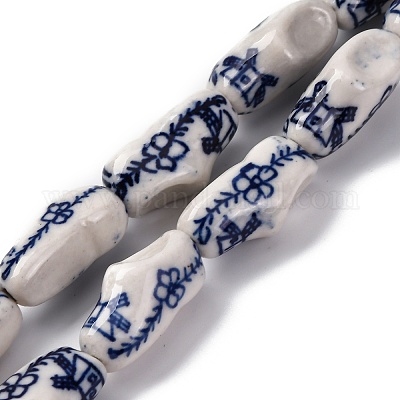 Handmade Porcelain Beads Strands&nbsp;PORC-I027-18A-1