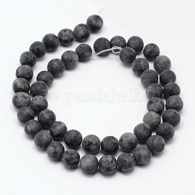 Natural Larvikite Beads Strands&nbsp;G-D692-4mm-1