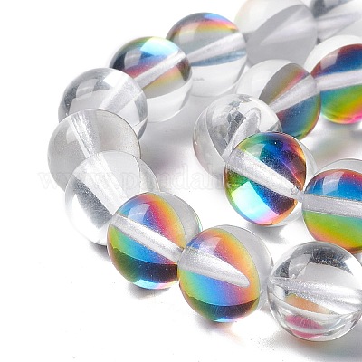 Synthetic Moonstone Beads Strands&nbsp;G-E573-02C-21-1