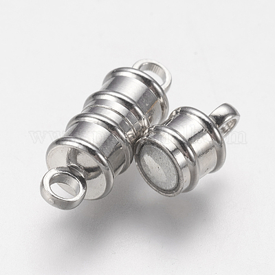 Brass Magnetic Clasps with Loops&nbsp;X-MC026-NF-1