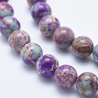 Natural Imperial Jasper Beads Strands&nbsp;G-I122-6mm-15-1