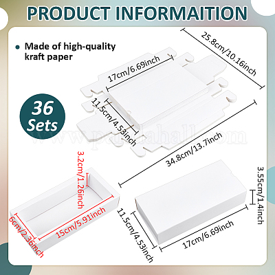 Kraft Paper Folding Drawer Boxes&nbsp;CON-WH0110-66B-1