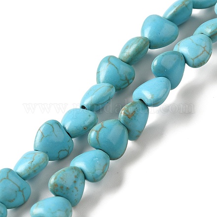 Synthetic Turquoise Dyed Beads Strands&nbsp;G-E594-09-1