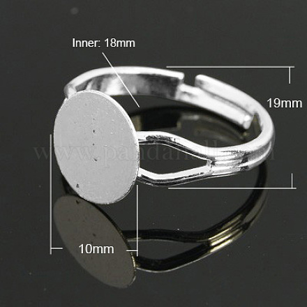 Brass Ring Components&nbsp;KK-C3044-10mm-S-NF-1