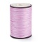 Round Waxed Polyester Thread String, Micro Macrame Cord, Twisted Cord, for Leather Sewing Stitching, Lilac, 0.8mm, about 54.68 Yards(50m)/Roll