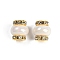Resin Beads with Brass Rhinestone Rondelle, Lantern-Shaped, for Bracelets, Necklaces, Pen Decor, Cadmium Free & Lead Free, Seashell Color, 14.5x13.5mm, Hole: 3.5mm