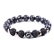 Natural Lava Rock Stretch Bracelets, Constellation Bracelet, Sagittarius, Inner Diameter: 2-3/8 inch(6cm)