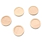 Natural Wood Cabochon Settings, Flat Round, BurlyWood, Inner Diameter: 25mm