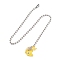Resin Ceiling Fan Pull Chain Extenders, with Iron Ball Chains, Fish, 327mm, Pendant: 14x20x22.5mm