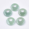 Natural Aventurine Pendants, Flat Round, 28x6~7mm, Hole: 10mm