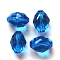 Imitation Austrian Crystal Beads, Grade AAA, K9 Glass, Faceted, Oval, Dodger Blue, 8x6mm, Hole: 0.7~0.9mm