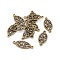 Tibetan Style Links, Oval, Antique Bronze, Lead Free and Cadmium Free and Nickel Free, 27x11.5x1.5mm, Hole: 1.5mm