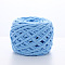 Soft Crocheting Polyester Yarn, Thick Knitting Yarn for Scarf, Bag, Cushion Making, Cornflower Blue, 6mm, about 100m/skein