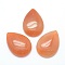 Natural Red Aventurine Cabochons, Drop, 34~35x24~25x6.5~7mm