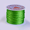 Flat Elastic Crystal String, Elastic Beading Thread, for Stretch Bracelet Making, Light Green, 0.5mm, about 49.21 yards(45m)/roll