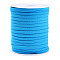 Soft Nylon Braided Cord, Elastic Piping Cord Trim, Deep Sky Blue, 5x3mm, about 21.87 yards(20m)/roll