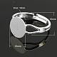 Brass Ring Components&nbsp;KK-C3044-10mm-S-NF-1