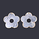 Edge Golden Plated Capiz Shell Pendants&nbsp;SHEL-S276-57-2