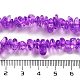 Transparent Crackle Glass Beads Strands&nbsp;GLAA-U004-01K-4
