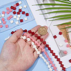 3 Strands 3 Colors Synthetic Coral Beads Strands&nbsp;CORA-FH0001-02