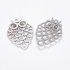 Owl Alloy Pendant Rhinestone Settings&nbsp;X-EA11877Y-NF