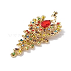 Alloy Rhinestone Brooch for Women&nbsp;JEWB-C024-01G-02