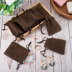 20Pcs Rectangle Velvet Drawstring Pouches&nbsp;TP-TA0001-04B