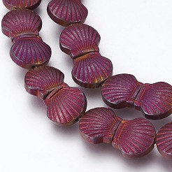 Electroplated Non-magnetic Synthetic Hematite Beads Strands&nbsp;G-P392-T08