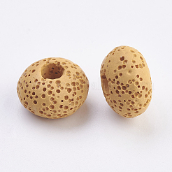 Natural Dyed Lava Rock European Beads&nbsp;G-E477-A03