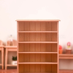 Miniature 6 Tiers Wood Bookcase Display Decorations&nbsp;MIMO-PW0001-065