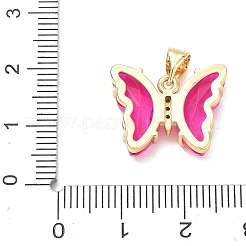 Brass Micro Pave Clear Cubic Zirconia Pendants&nbsp;CU-CBA83A6-05G