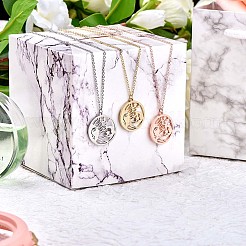 Stainless Steel Celestial Sun Moon and Star Pendant Necklace&nbsp;JN1058A