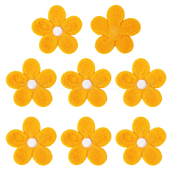 8Pcs Daisy Flower Wool Felt Fabric Costume Accessories&nbsp;AJEW-PH0008-82B