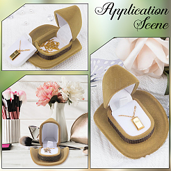 4Pcs Cowboy Hat Velvet Boxes&nbsp;CON-SC0001-24