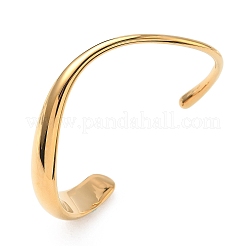 304 Stainless Steel Cuff Bangles&nbsp;BJEW-B158-05G-02