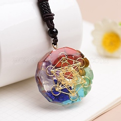 7 Chakra Gemstone Orgone Pendants&nbsp;PW23061342679