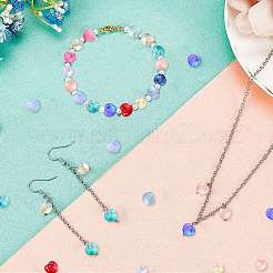 120Pcs 15 Colors Electroplate Transparent Glass Beads&nbsp;GLAA-CJ0001-77