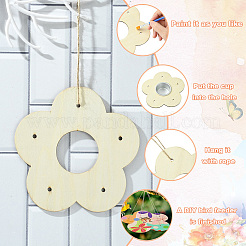 2 Sets Flower DIY Wooden Bird Feeder&nbsp;DIY-CJ0002-55