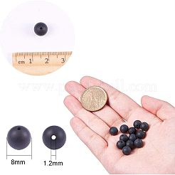 Natural Dyed & Heated Black Agate Gemstone Beads&nbsp;G-NB0001-05