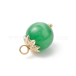 Cat Eye with Brass Pendants&nbsp;PALLOY-JF04270