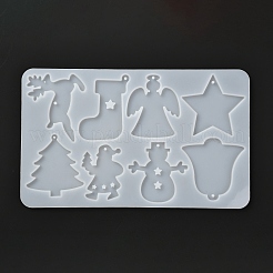 Christmas Theme DIY Keychain Silicone Molds&nbsp;DIY-I057-02