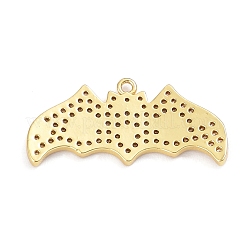 Rack Plating Brass Cubic Zirconia Pendants&nbsp;KK-D031-09G-01