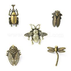 10Pcs 5 Styles Insect Alloy Lapel Pin Backs for Backpack Clothes&nbsp;JEWB-CJ0003-40